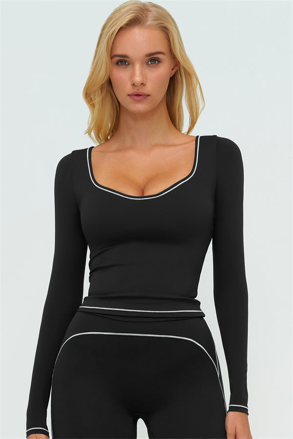 The Amara Long Sleeve T-shirt Flared Leggings 2-Piece Set