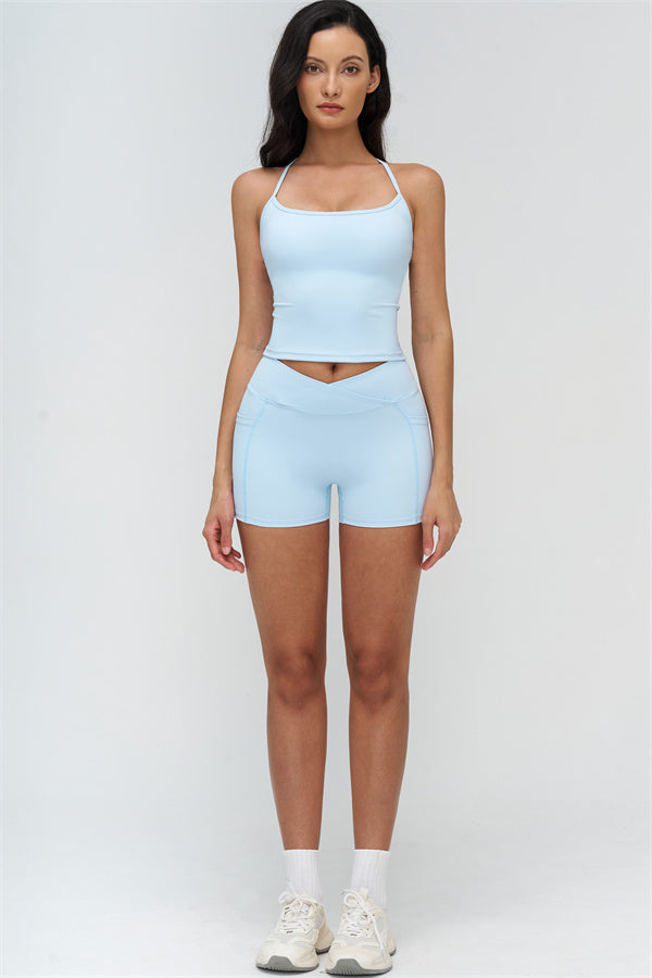 The BoldFit Crop Top Shorts 2-Piece Set