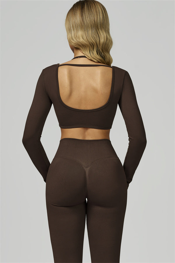 Bali Motion Long Sleeve Crop Top