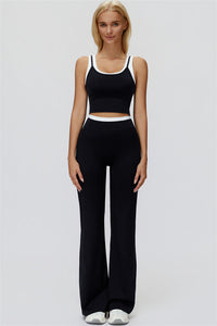 The Canyon Crop Tank Flared Leggings 2-Piece Set