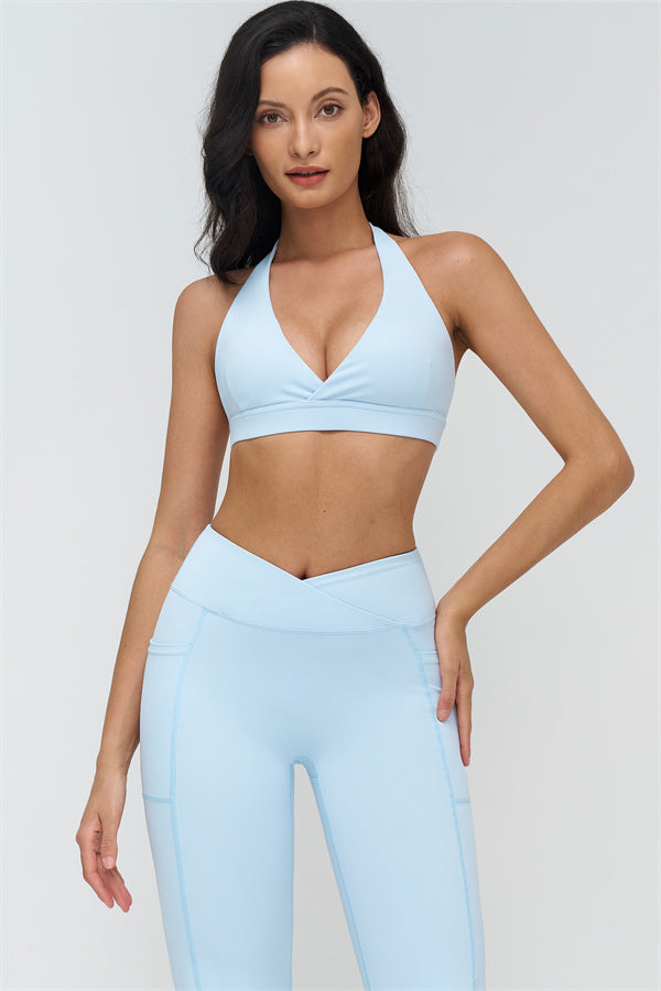 The BoldFit Sports Bra Flared Leggings 2-Piece Set — Tropical