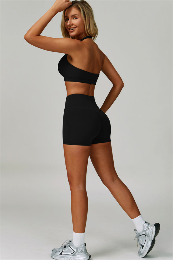 The Bold Halter Sports Bra Shorts 2-Piece Set