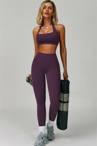 The Bold Halter Sports Bra Leggings 2-Piece Set