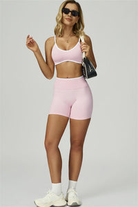 Bali Motion Trim Sports Bra Shorts 2-Piece Set