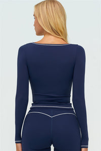 The Amara Long Sleeve T-shirt Shorts 2-Piece Set