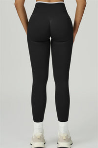 Bali Motion Trim Long Sleeve Crop Top Leggings 2-Piece Set