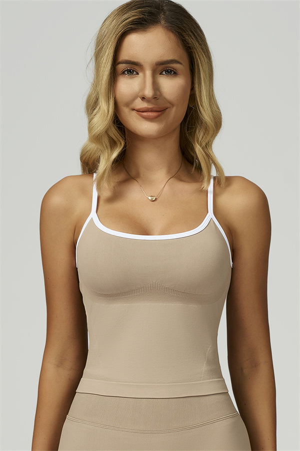 Bali Motion Trim Crop Top Leggings 2-Piece Set