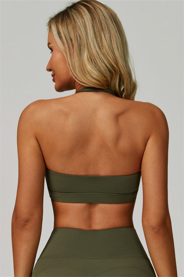 Island Flow Halter Sports Bra