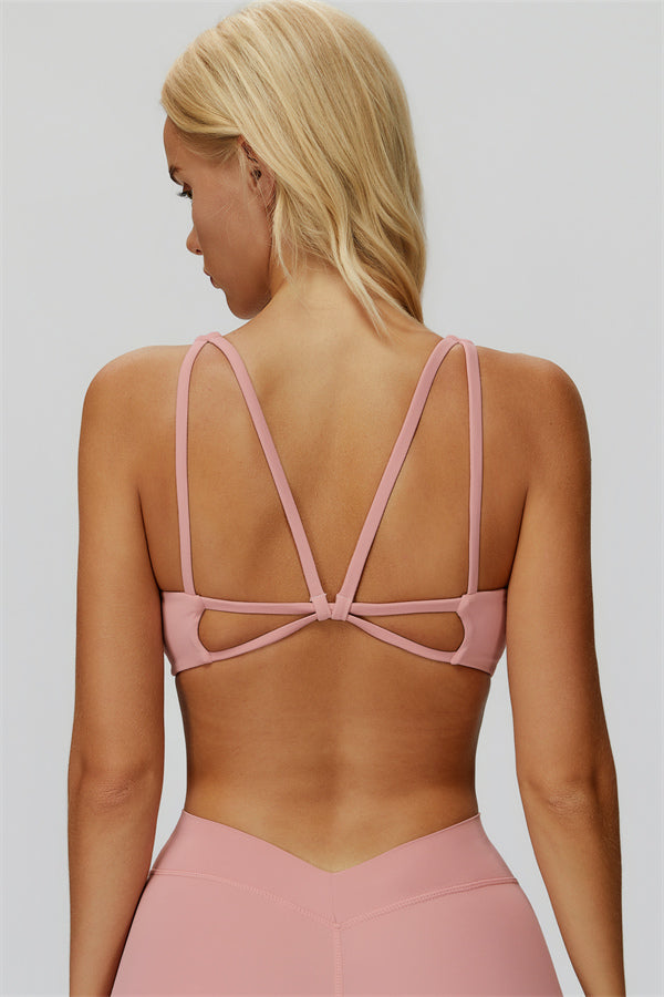 The Butterfly Sports Bra — Pink