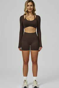 Bali Motion Long Sleeve Crop Top