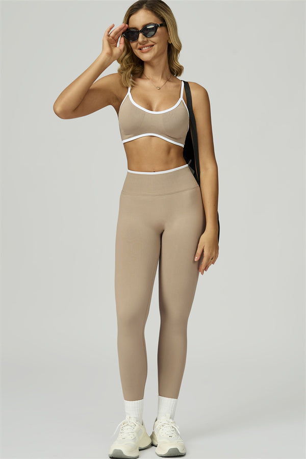 Bali Motion Trim Sports Bra Leggings 2-Piece Set