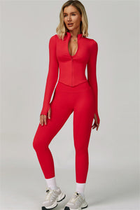 The Lagoon Jacket Sports Bra Leggings 3-Piece Set