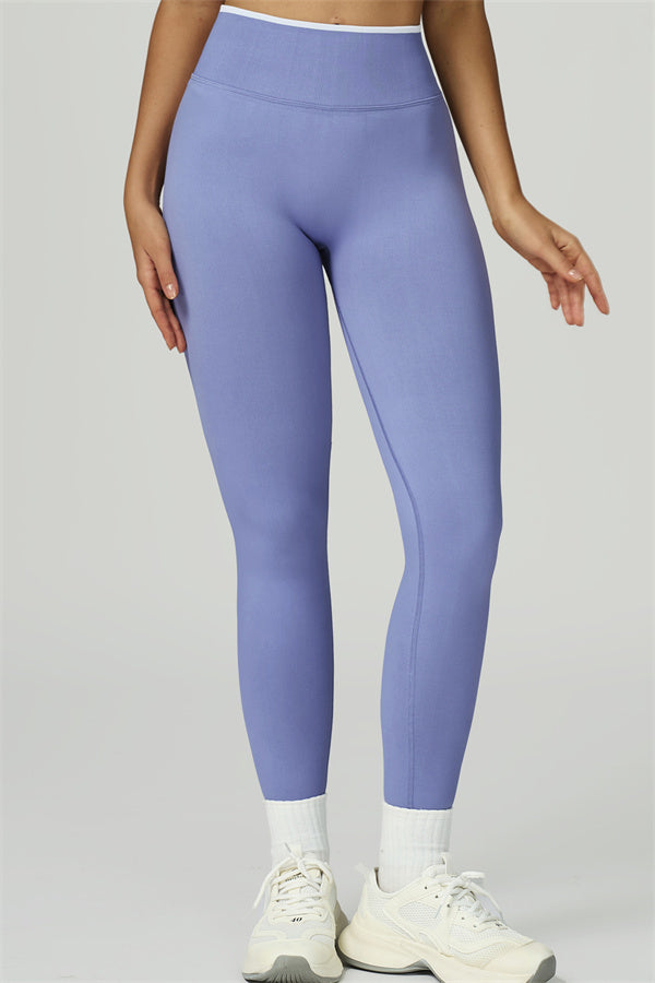 Bali Motion Trim Long Sleeve Crop Top Leggings 2-Piece Set